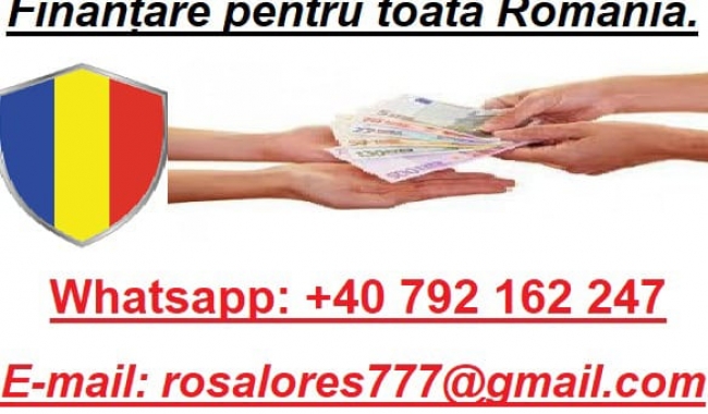 Credite pentru români. WHATSAPP: +40 792 162 247