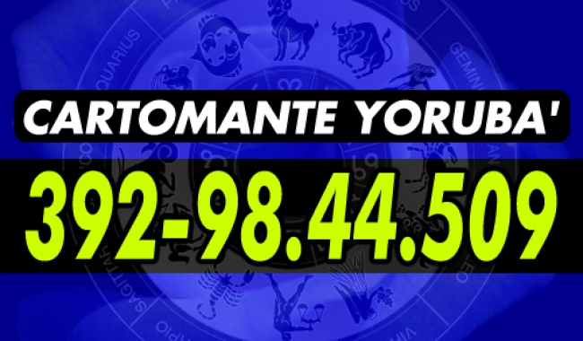 Il Cartomante YORUBA' è professionista dell'occulto da quasi 30 anni
