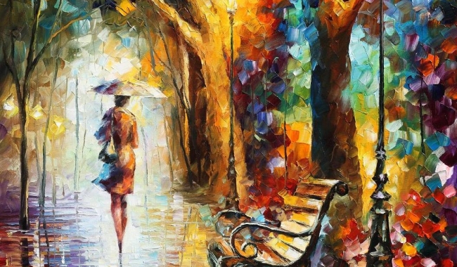 Sursă foto: afremov.com; „The End of Patience”, pictură de Leonid Afremov