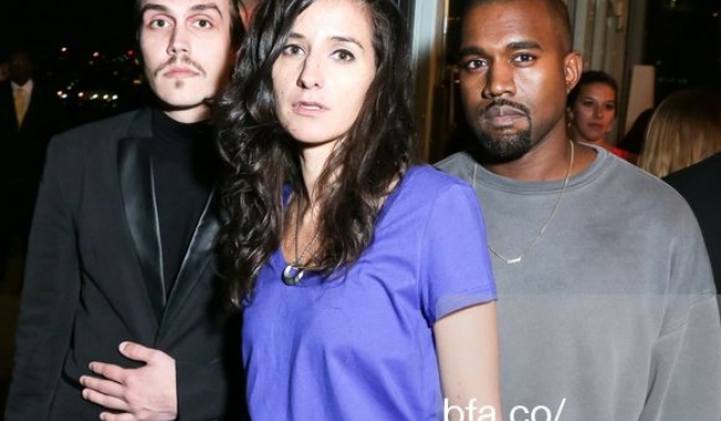 Sursa foto: bfa.com Oana Stănescu, alături de Kanye West (dreapta)